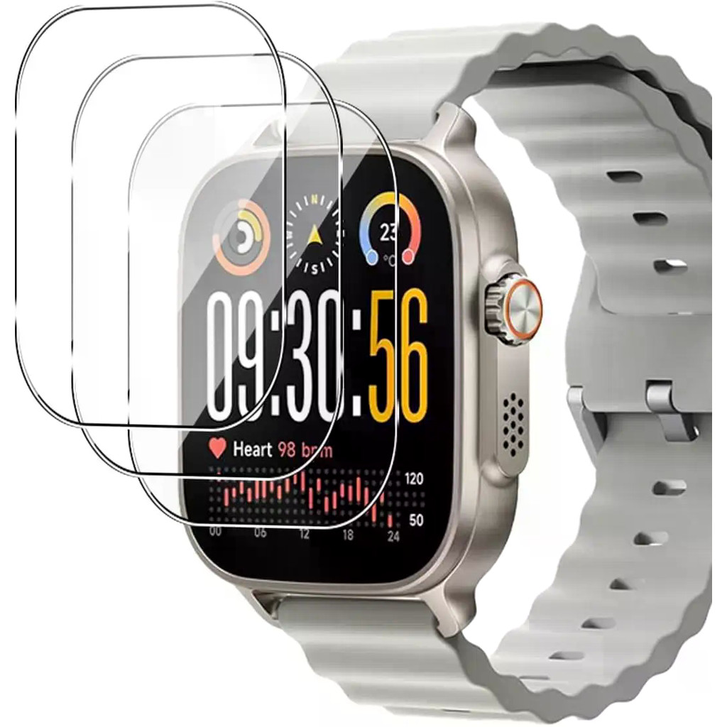 3PCS 5PCS ป้องกันหน้าจอกระจกนิรภัยสําหรับRealmeนาฬิกา 5 สมาร์ทป้องกันฟิล์มAnti-Scratch Clear HD 2.5D 9Hพรีเมี่ยมฟิล์ม