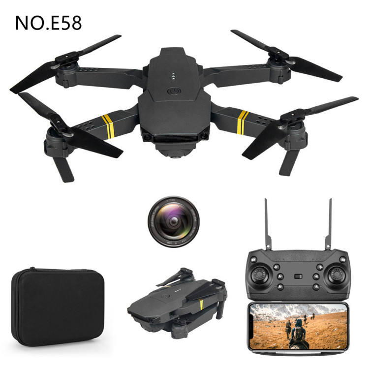 E58 Drone Quadcopter ถ่ายภาพทางอากาศรีโมทคอนโทรลเครื่องบินรุ่น
