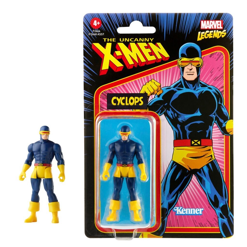 Hasbro Marvel Legends Series Cyclops 3.75-Inch Retro 375 Collection Action Figure ฮาสโบร มาร์เวล เลเ
