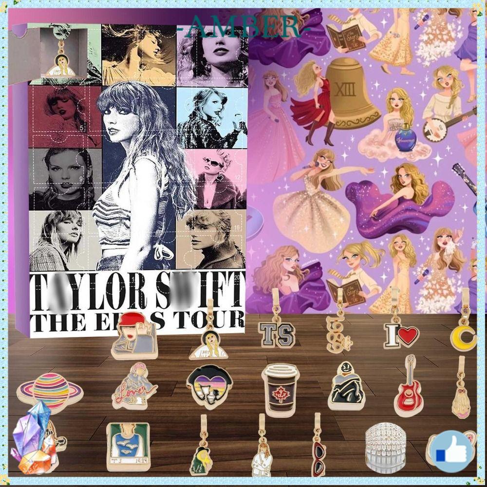AMBER Christmas Advent Calendar, Bracelet Accessories Favorite Taylor Swift Bracelet, Creative Jewel