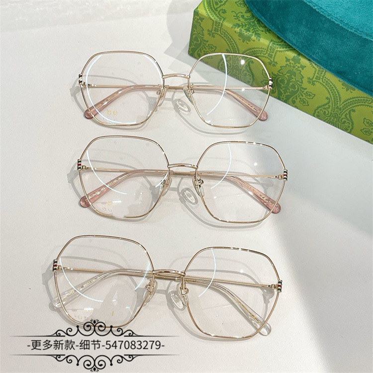 KAM8 GUGG# Round Frame Fashionable Plain Glasses Frame Personality Customizable Prescription Glasses