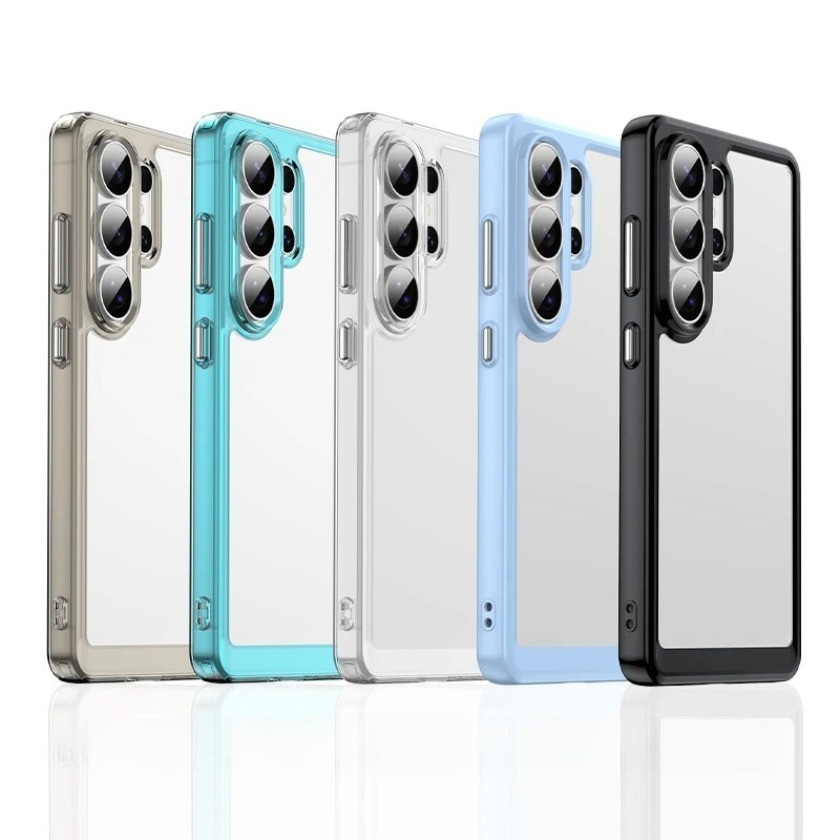 SAMSUNG สําหรับSamsung Galaxy S26 Ultra ClearสําหรับGalaxy S26 Ultra Cover Funda Coque Hardโปร่งแสงน