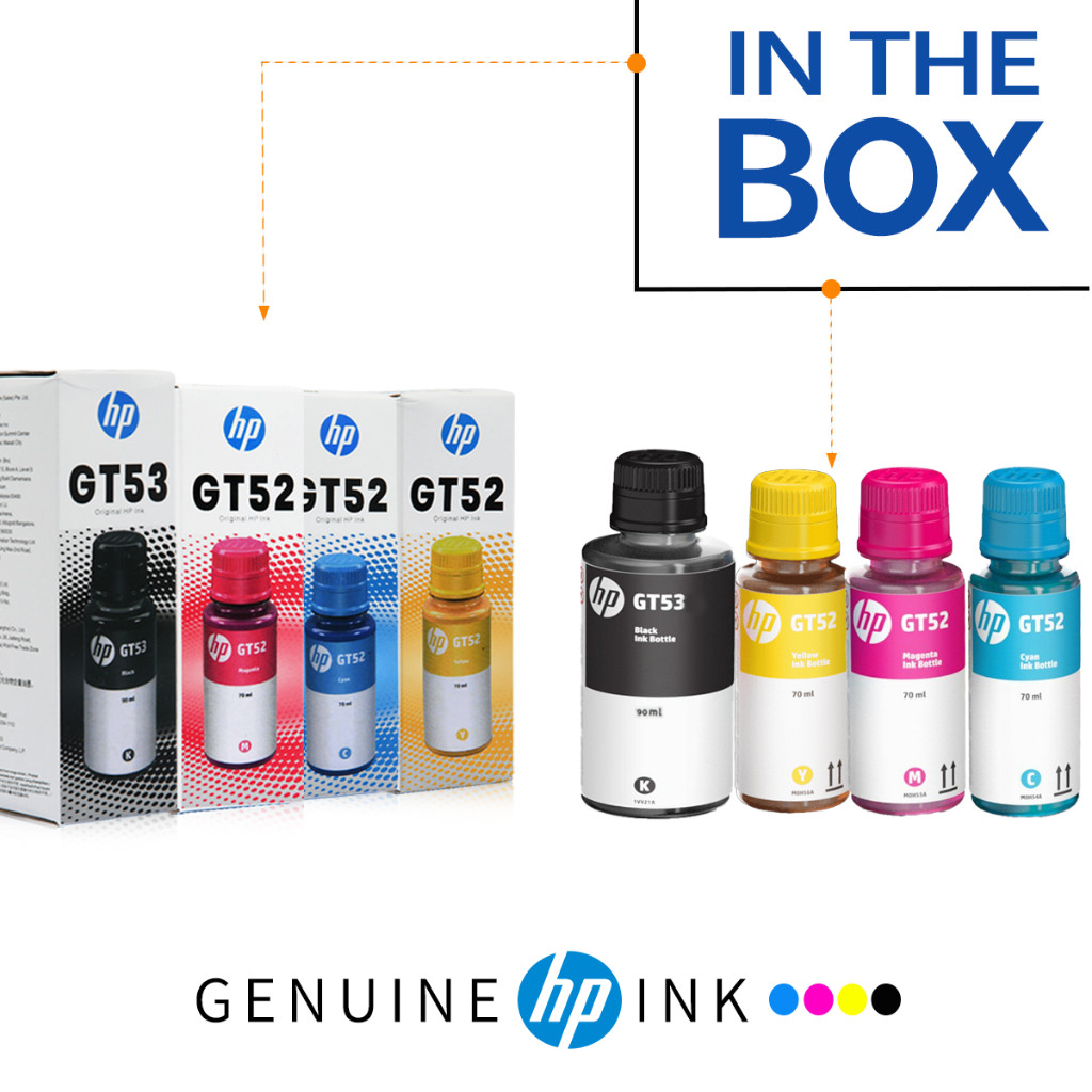 HP GT53 ตลับหมึก GT52 หมึก HP หมึกแท้ HP Tank 580 หมึก hp 532 538 115 617 615 315 415 515 615 750 72