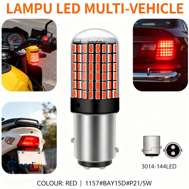 144 SMD Super Bright Universal ไฟเลี้ยวเบรคหลัง 1156 1157 BA15S BAU15S T20 7440