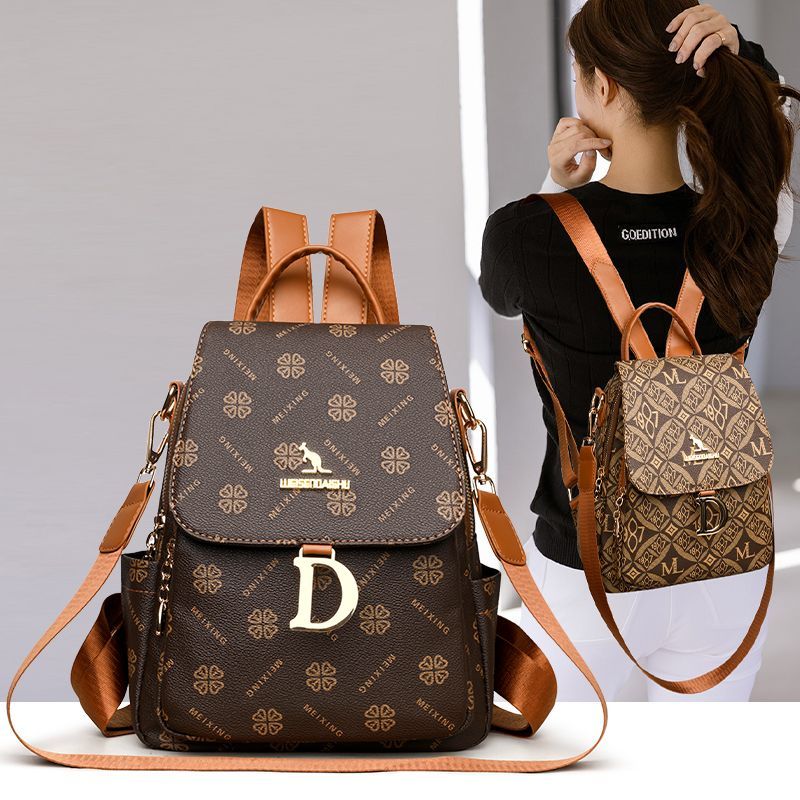 Wilson Kangaroo Retro กระเป๋าเป้สะพายหลังความจุมาก สไตล์เรโทร เหมาะสำหรับสาวๆ เดินทางและออกนอกบ้านอย