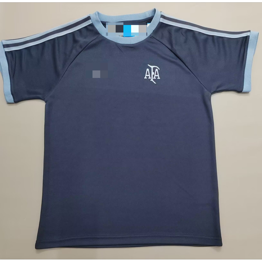 2526 Argentina Retro Casual Football Cotton Jacket Short Sleeve Retro Jersey