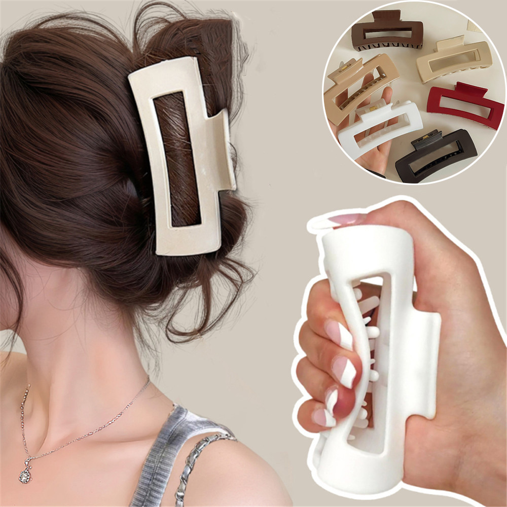 คลิปซิลิโคนนุ่มสำหรับผูกผมของผู้หญิง ขนาดใหญ่ เหมาะสำหรับการจัดแต่งทรงผม