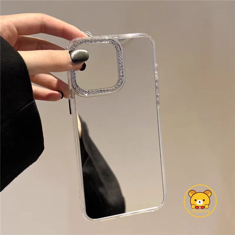 หรูหราชุบกระจกสําหรับ Xiaomi 17 15T 15 14T 14 13T 13 12T 12X 12S 11T Mi 11 10i 10T Civi 5 4 3 2 Pro Max Ultra Lite เพชรกรอบปกหลังแต่งหน้ากระจกเคสโทรศัพท์