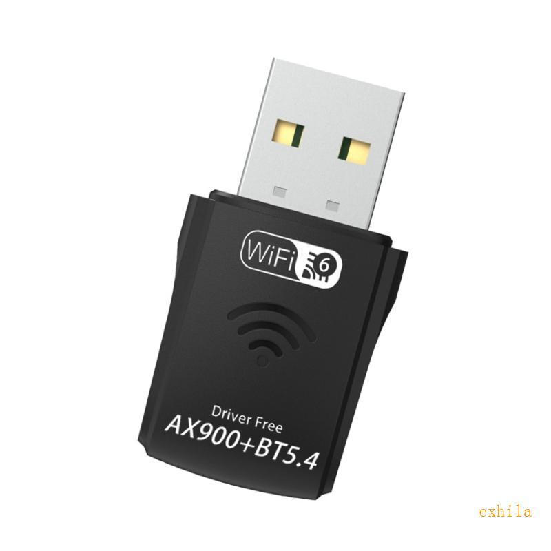 Exhila Double Band WiFi 6 AX900 และอะแดปเตอร์ USB 5 4 ที่รองรับ Bluetooth สําหรับออนไลน์