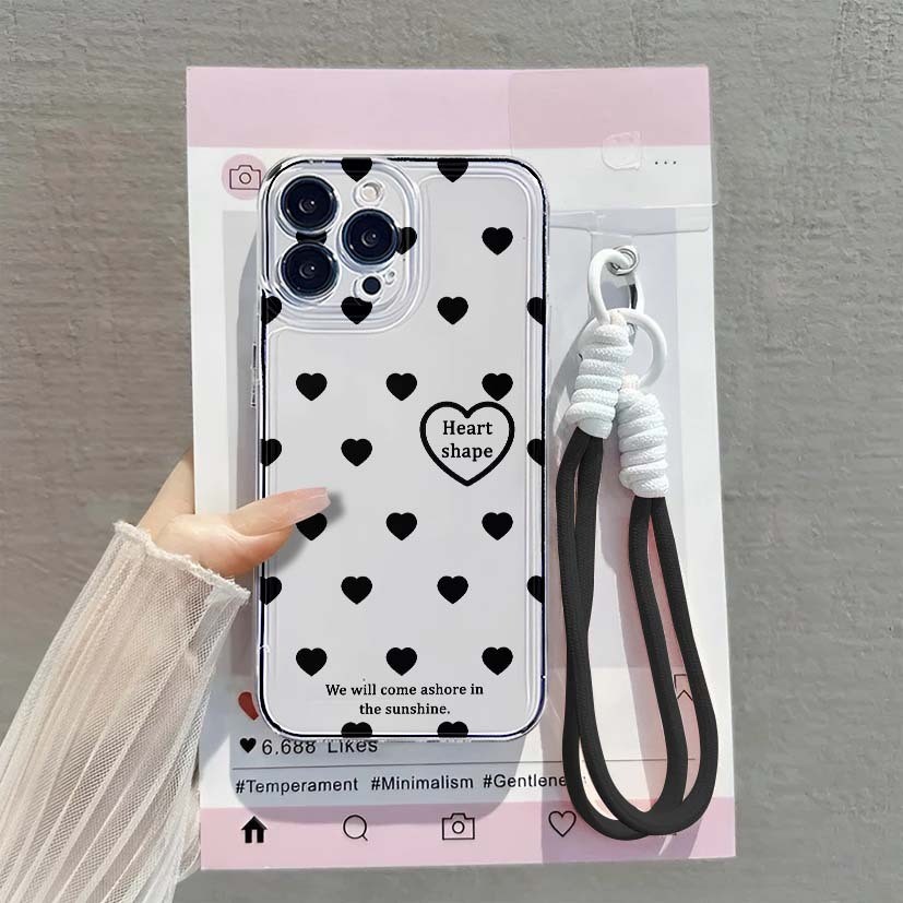 [ เคส+สายรองรับ] เคสน่ารักสุนทรียศาสตร์สําหรับ VIVO Y400/Y100/Y01/Y02/Y03/Y04/Y20/Y27 4G/Y28 4G/Y29/
