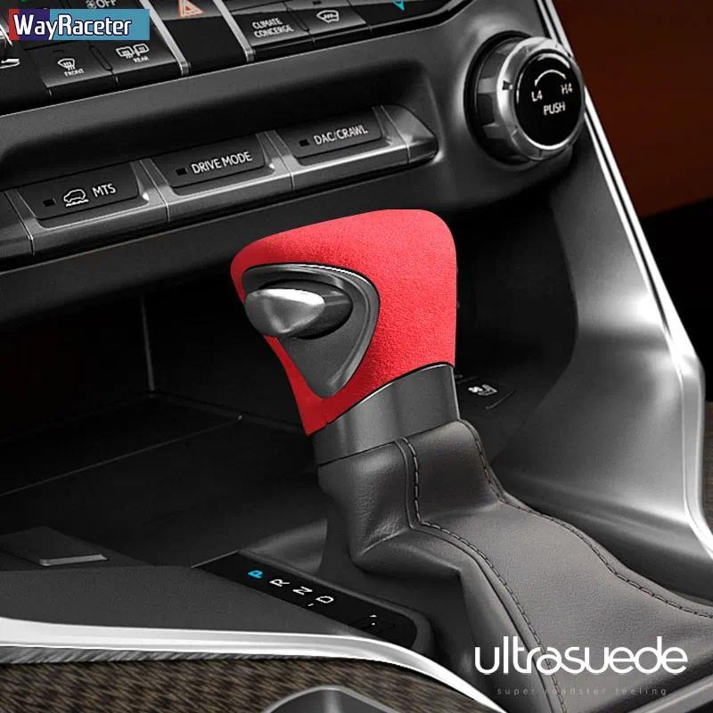 Ultrasuede Top Suede Wrapเกียร์Shift Knob TrimสําหรับLexus LX600 2022 2023 LX LX500d J310 อุปกรณ์เสร