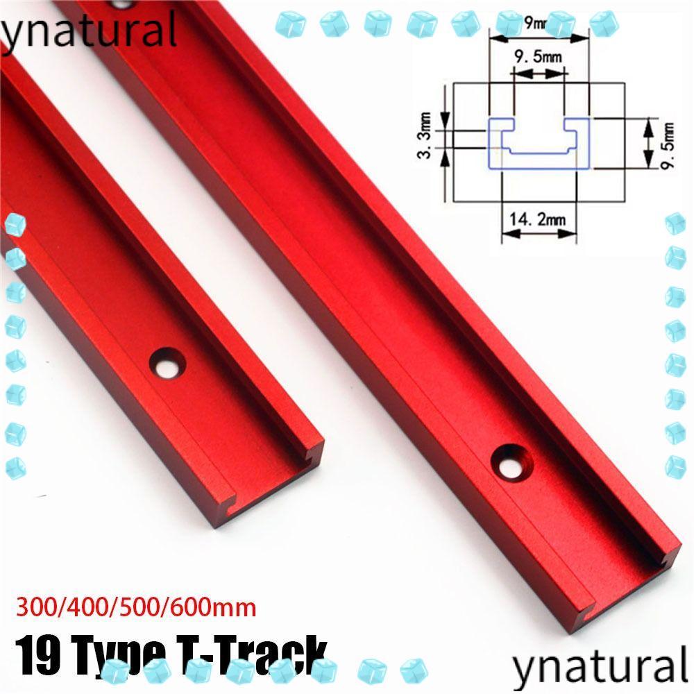YENATURAL 1 ชิ้น T-Slot Track, T Slider Fixture Slot สไลด์อลูมิเนียม T-Track, ทนทาน 300-600 มม.รางท่