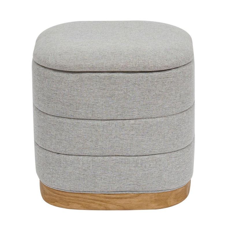 MOOVE สตูลเก็บของทรงเหลี่ยม สีเทา