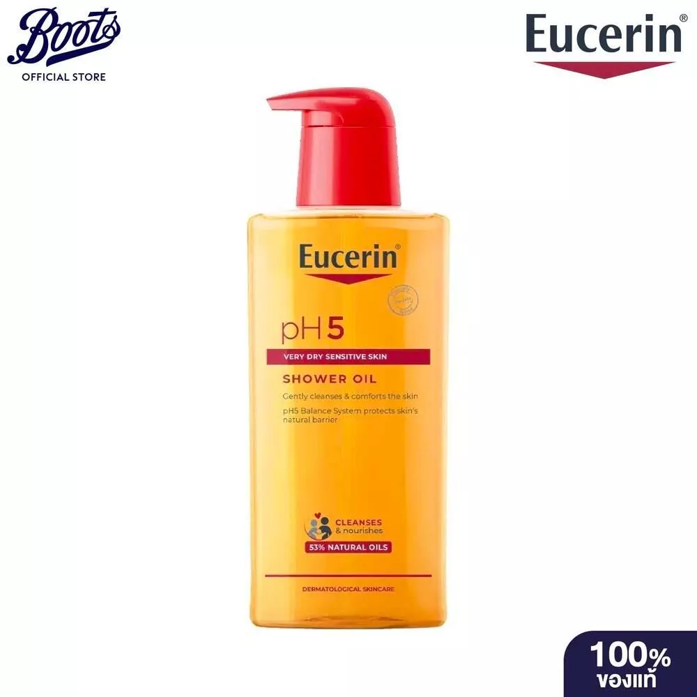 EUCERIN PH5 VERY DRY SENSITIVE SKIN SHOWER OIL 400ML ยูเซอริน พีเอช5 เวรี่ ดราย เซ็นซิทีฟ สกิน ชาวเวอร์ ออยล์ 400 มล.