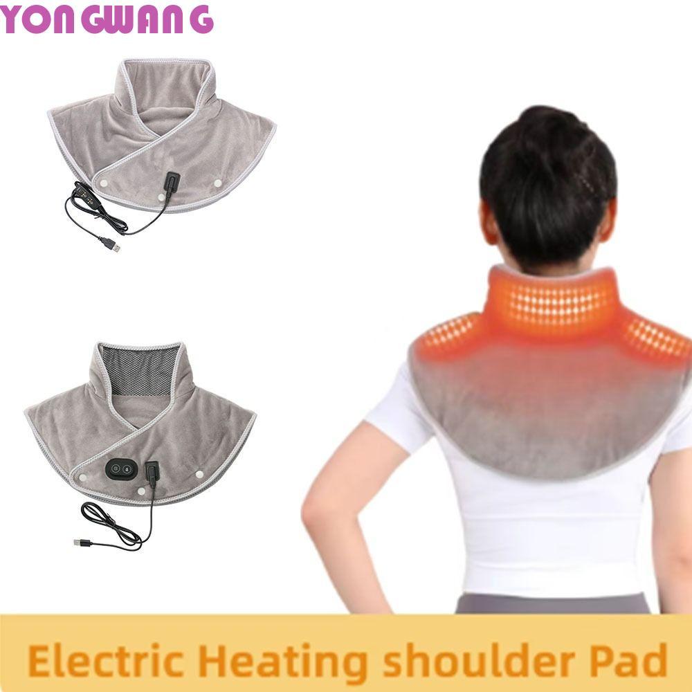 YONGWANG66HR ไฟฟ้าความร้อนไหล่, USB ความร้อนประคบไฟฟ้าอุ่นคอห่อ, 3 ระดับปรับคอ Protector นุ่มคอ Pad 