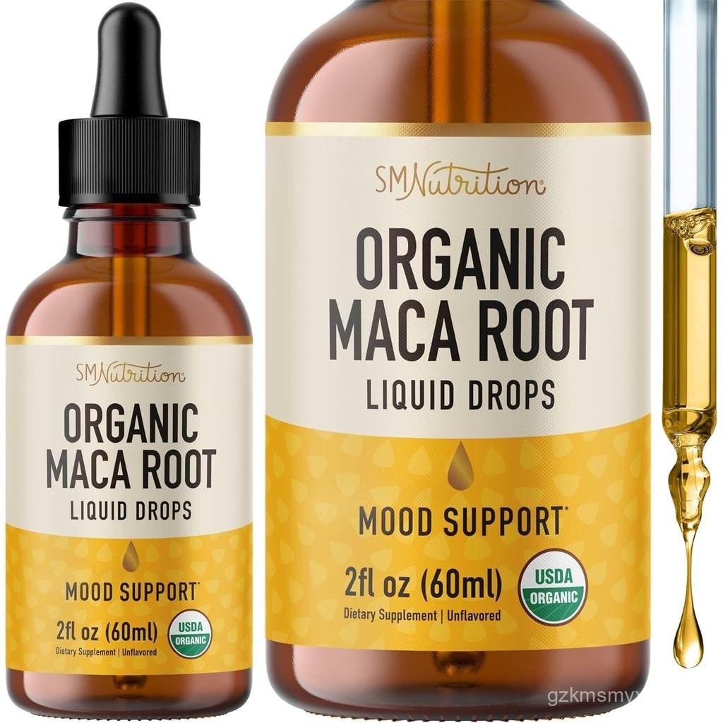 Maca Root Liquid Drops for Organic Energy Support for Women & Men | 2 Fluid Ounces | Support Hormone
