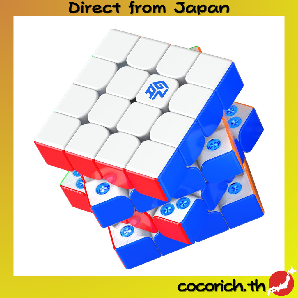 GAN460 M v2 คิวบ์แม่เหล็กระดับมืออาชีพ 4x4 สำหรับแข่งขัน ดีไซน์เบาและหมุนลื่น ตอบโจทย์นักกีฬา พร้อมส