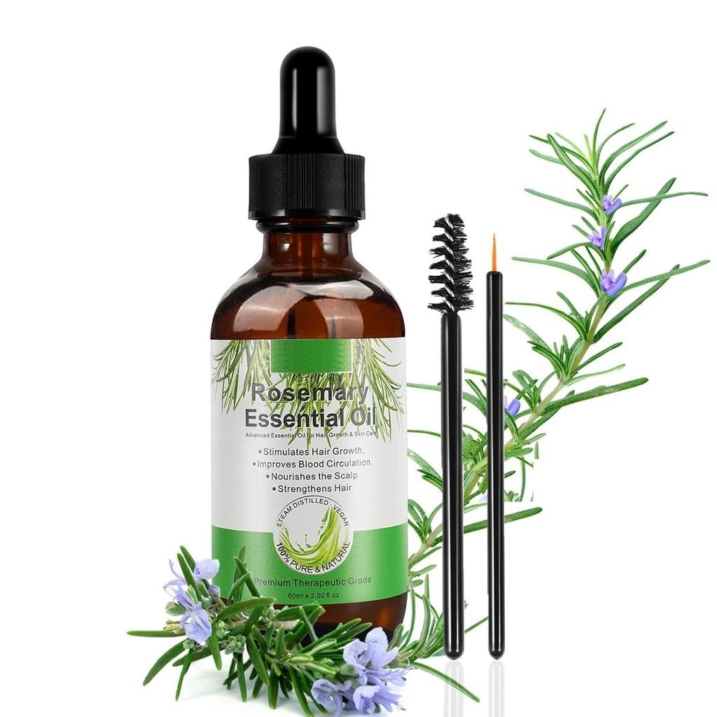 Rosemary Oil for Hair Growth, 100% Natural Cold Pressed Rosemary Hair Oil, Multipurpose Rosemary Ess