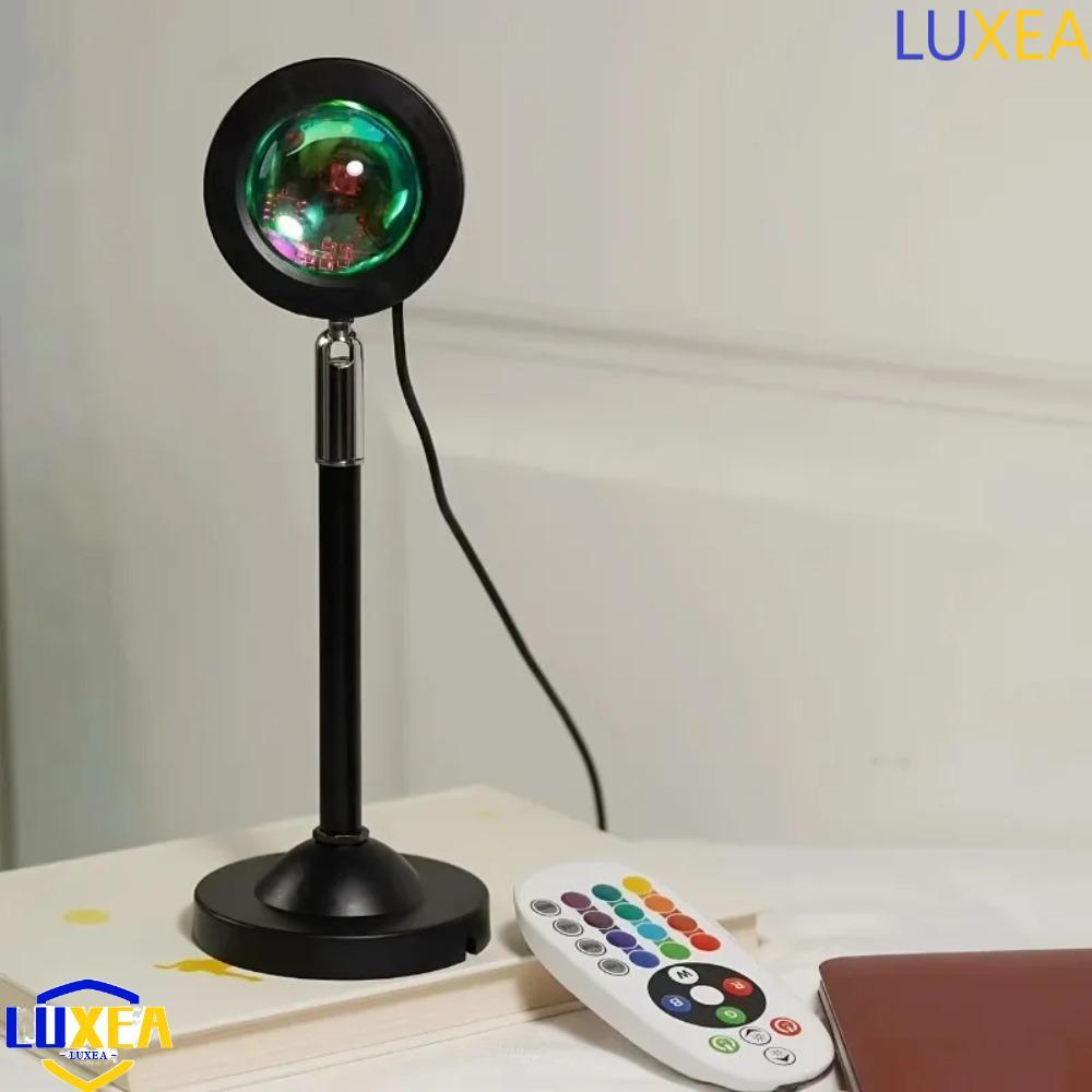 LUXEA Sunset Projection Lamp, Remote Control Vibrant Spectrum LED Sunset Lamp, Valentine Gift Neon S