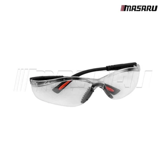 MASARU แว่นตานิรภัย เลนส์ดำ เลนส์ใส SAEG-585 SAEG-580 มองเห็นคมชัด