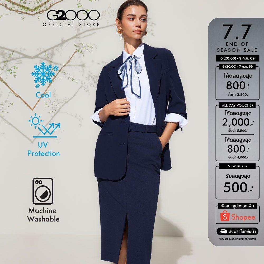 G2000 เสื้อเบลเซอร์สำหรับผู้หญิง Oversized Shape รุ่น 5121167079 NAVY