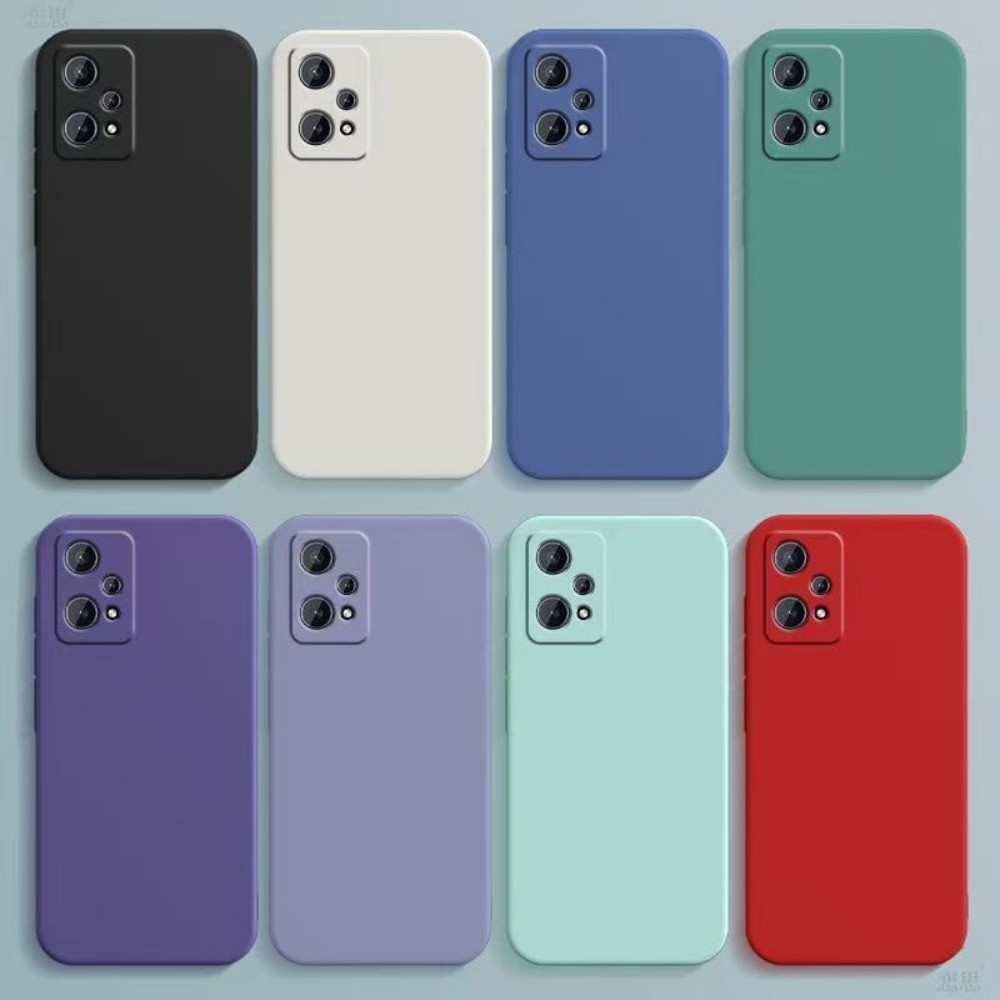 ReadyFor Realme Q5 Fall Protection Silicone Full Case Classic Solid Color Phone Case Cover