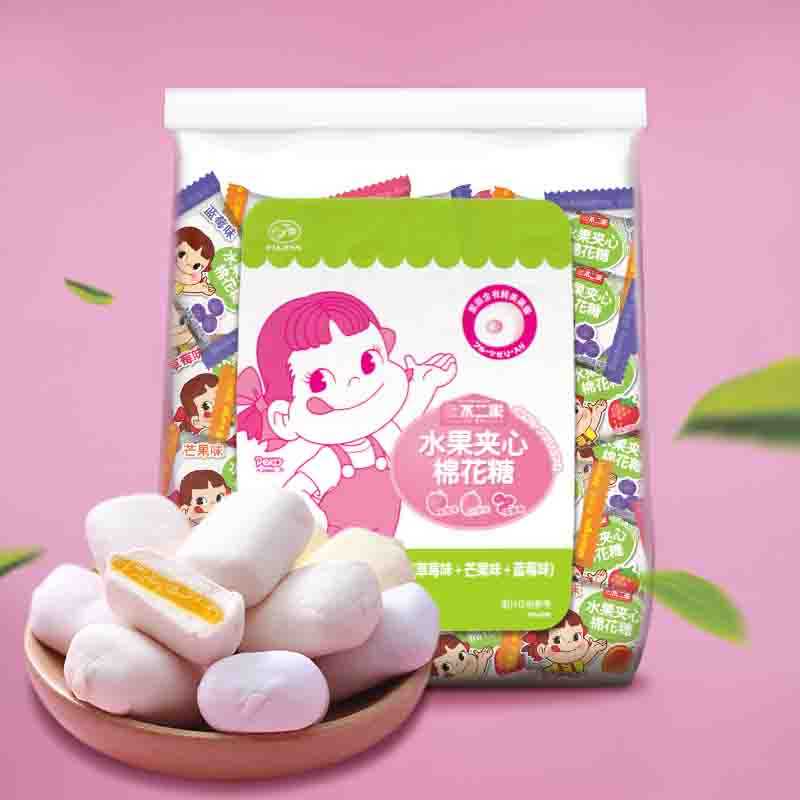 Fujiya Fruit Filled Marshmallow 300g Bag PEKO Gummy Bulk Influencer Casual Snacks Wedding Candy