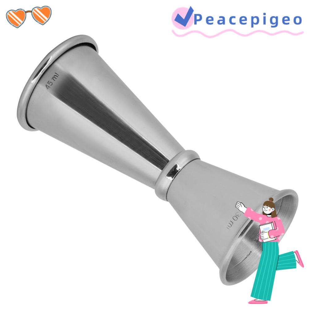 PEACEPIGEO Bartending Jigger, การวัดการออกแบบสองหัวภายใน Didi Jigger, สไตล์ญี่ปุ่น 304 เครื่องดื่มสแ