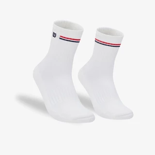 ถุงเท้ากีฬาWilson Premium Crew Socks ผ้านุ่ม ซัพพอร์ตเท้า ระบายอากาศดี สำหรับเทนนิส แบดมินตัน ฟิตเนส วิ่ง ส่งไวจากไทย