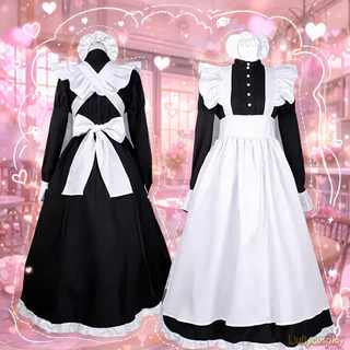 【จัดส่งจากประเทศไทย】ญี่ปุ่น อนิเมะ 2D ชุดเมด คอสตูมเมดชาย cosplay เสื้อผ้า อะนิเมะ ออกแบบ น่ารัก อะนิเมะ เสื้อผ้า