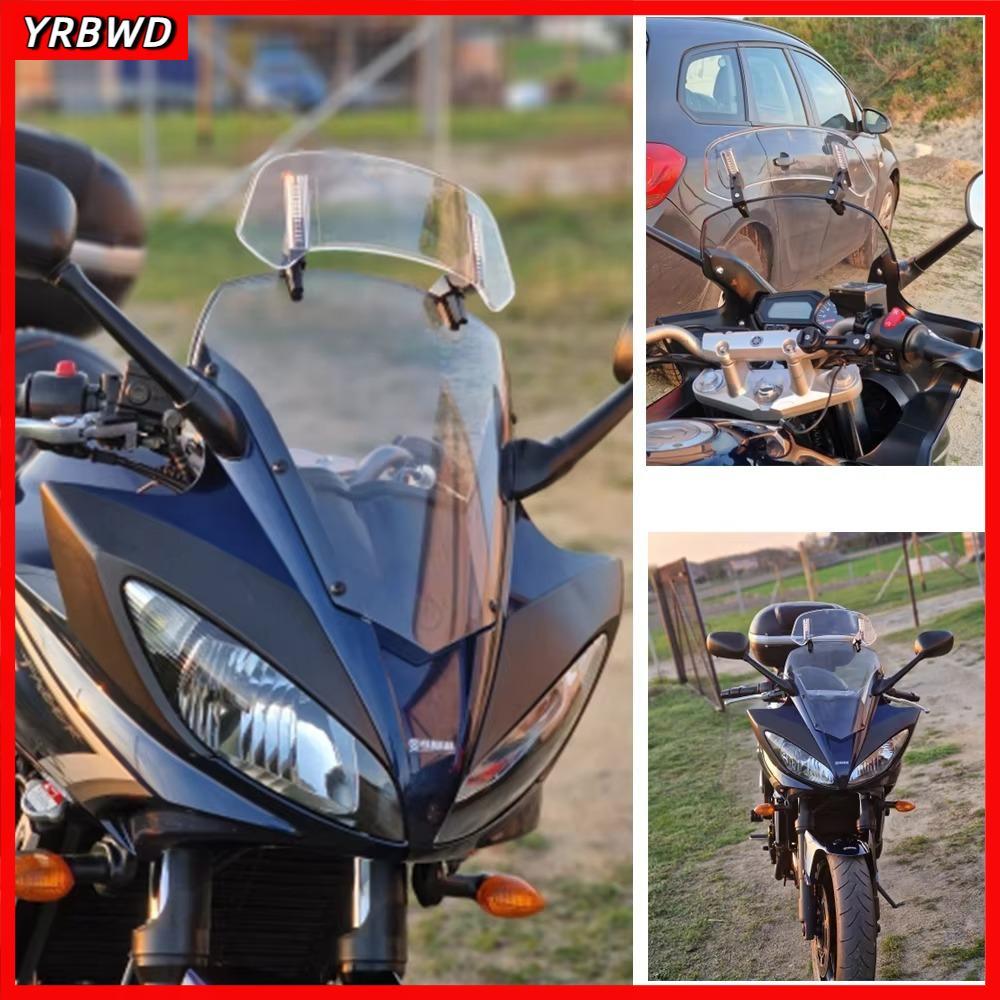 YRBWD กระจกขยาย, Clamp-On Deflector กระจกรถจักรยานยนต์, Universal ปรับ Air Deflector สําหรับ Africa 