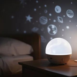 Sky โคมไฟโปรเจคเตอร์ LED Starry Night Light หมุน 360 USB Powered HD Soft Glow 12 สไลด์
