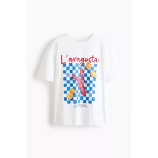 H&M(เอชแอนด์เอ็ม) เสื้อยืดโอเวอร์ไซส์พิมพ์ลาย ผู้หญิง 1351671_3