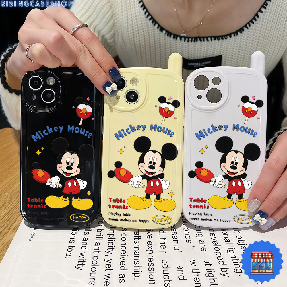 เคสสำหรับไอโฟน16 สต๊อกในไทย หนูมิกกี การ์ตูนฮอต เคสโทรศัพท์อิฐRetroTPU For IPhone17 16 15 14 11 12 13ProMax XSXR 7/8Plus