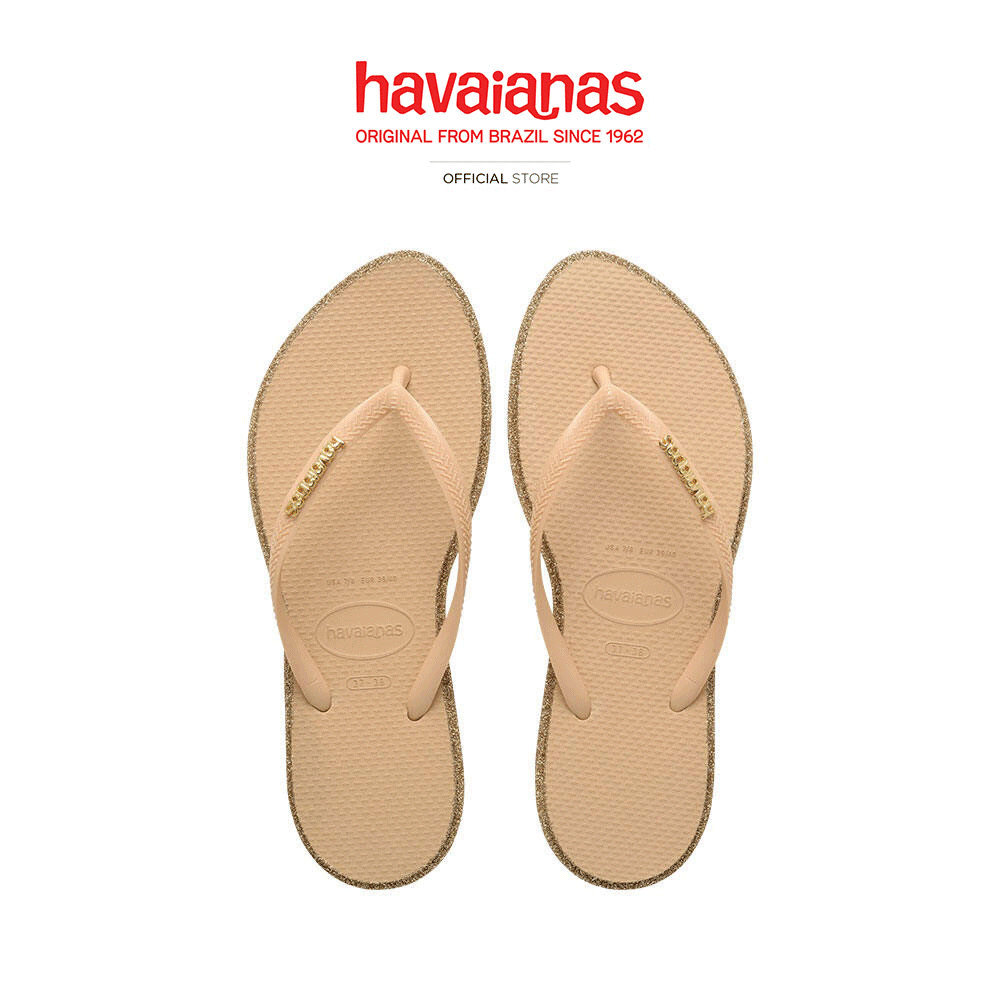 HAVAIANAS รองเท้าแตะ Slim Point Glitter Flip Flops GOLD 415015718593F_F5GDXX