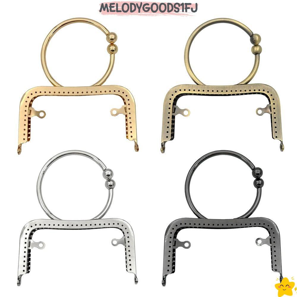 MELODYGOODS1FJ Clasp กรอบ, Vintage โลหะกระเป๋ากรอบ Kiss Clasp, Mini กระเป๋าฮาร์ดแวร์กระเป๋า Kiss Clasp ล็อค DIY Craft
