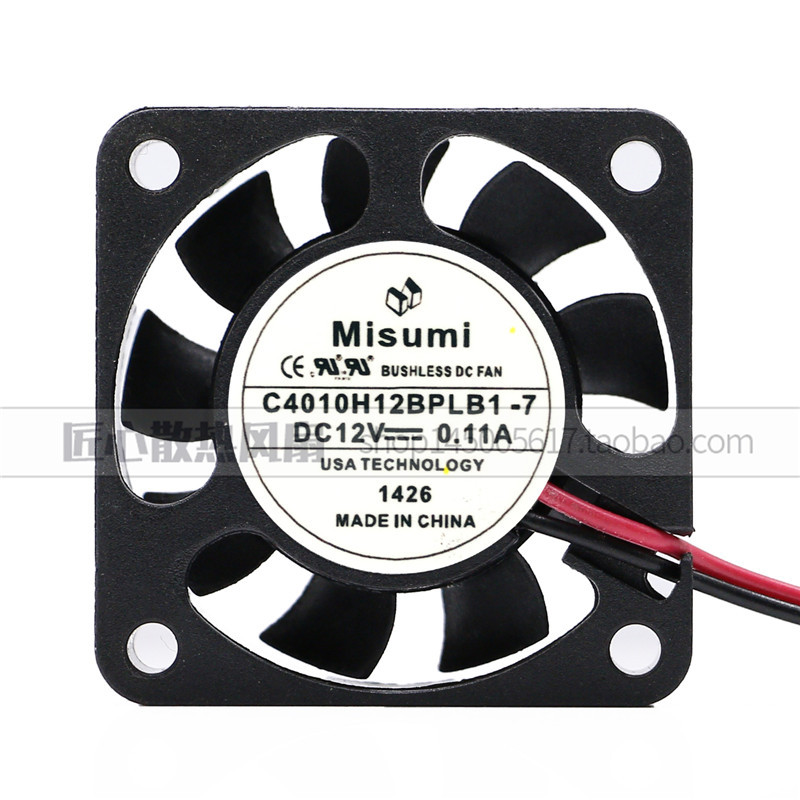 C4010H12BPLB1-7 MISUMI MISUMI 12V 0.11 A 4CM 4010 พัดลมระบายความร้อน