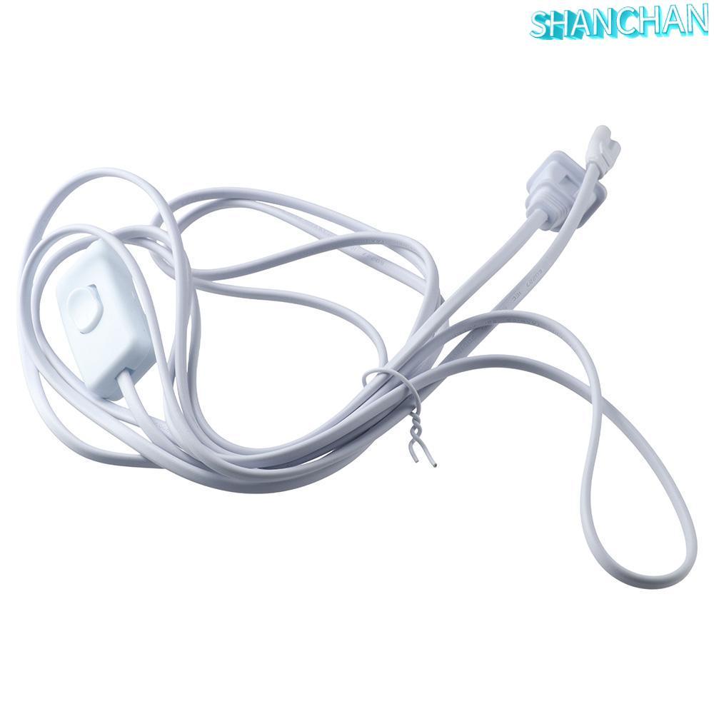 SHANC 10ft LED Tube สายไฟ,ทองแดงสีขาว 3pin T5 T8 สายไฟสวิตช์ LED,ทนทาน 10ft พลาสติก LED Light Fixtur