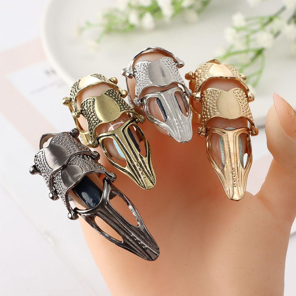 BANDOLERA Finger Claw Ring แฟชั่น Knuckle Full Finger Rock Scroll