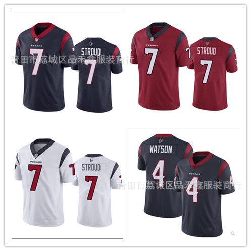 ส่งเร็ว!!เสื้อรักบี้ NFL Houston Texans Texans No. เสื้อเกมตํานานรุ่นที่ 7 สโตรด รุ่นที่สอง