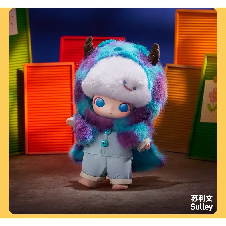 POPMART DIMOO WORLD x PIXAR Joint Series จี้ตุ๊กตาไวนิล Mystery Box One