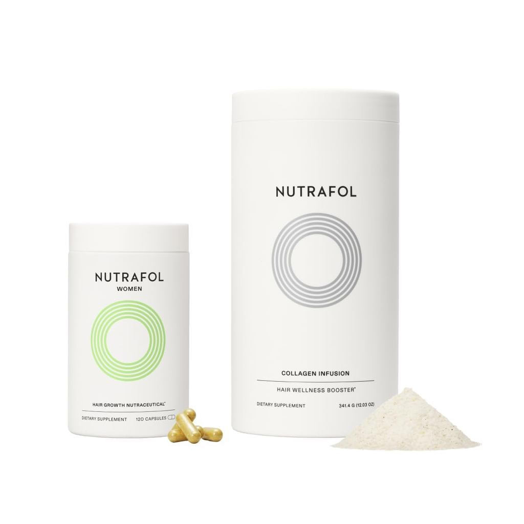 NutrafolWomensHairGrowthandCollagenPeptidesPowder,Ages18-44,Physician-ThicktedforVisiblyer,StrongerH