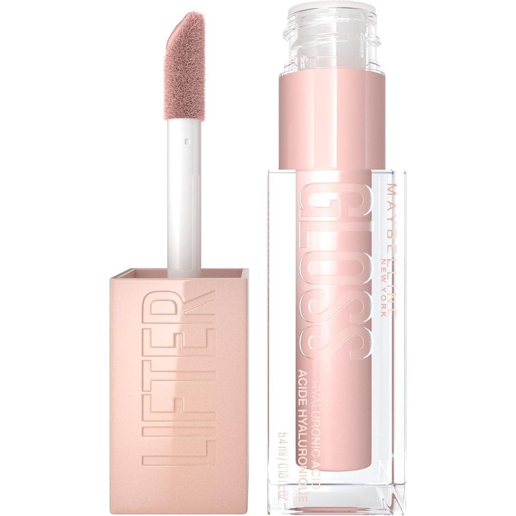 Mebelline Lip Enhancement Lip Glaze, ประกอบด้วย Hyaluronic Acid Moisturizing Lip Glaze, Ice Pink Neu