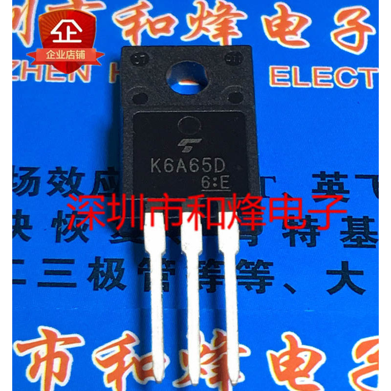 10 ชิ้น K6A65D TK6A65D TO-220F MOS 650V 6A วิทยุไตรโอด