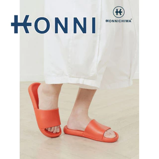 KONNI.รองเท้าแตะ รองเท้าแบบสวม ใส่ในบ้าน ห้องน้ำ สีทึบเรียบง่าย นุ่มสบาย ผู้ชาย ผู้หญิง กันลื่น น้ำหนักเบา AKIO