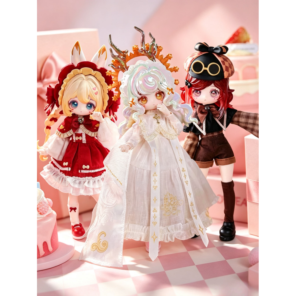 Ume4free Lulus Whispers Secret Realm สัญญา Series กล่องตาบอด BJD Movable Figures Action Figurines เครื่องประดับอินเทรนด์ของเล่นคริสต์มาสประณีตของขวัญ