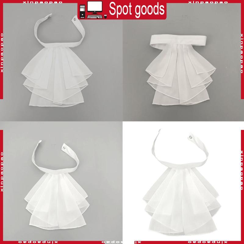 XI Ruffle Jabot Collar Choker Collar สําหรับการแสดงบนเวทีจัดแต่งทรงผมและคอสเพลย์
