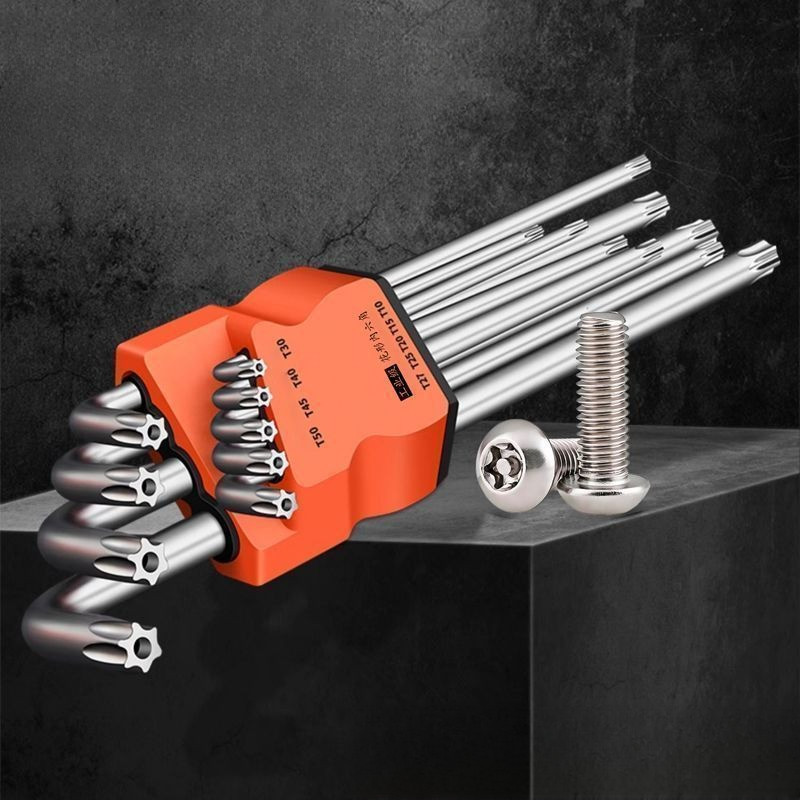 Allen Torx Hex ชุดกุญแจ Allen A-KEY SET Ball Point Allen Key Lkey 9 ชิ้น 1.5 มม.-10 มม.