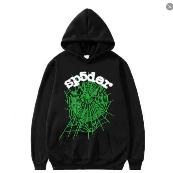 2024 แนวโน้มแฟชั่นโฟม sp5der Spider Web พิมพ์หลวม Hooded Sweatshirt คู่เสื้อสวมหัว Hoodie