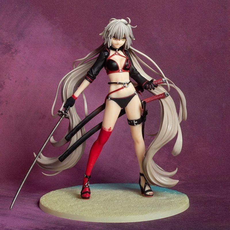 FATE FATE ยืนสีดํา Joan of Arc ชุดว่ายน้ํา Berserker Joan of Arc ดาบ 1/7 รูปตกแต่งรุ่น